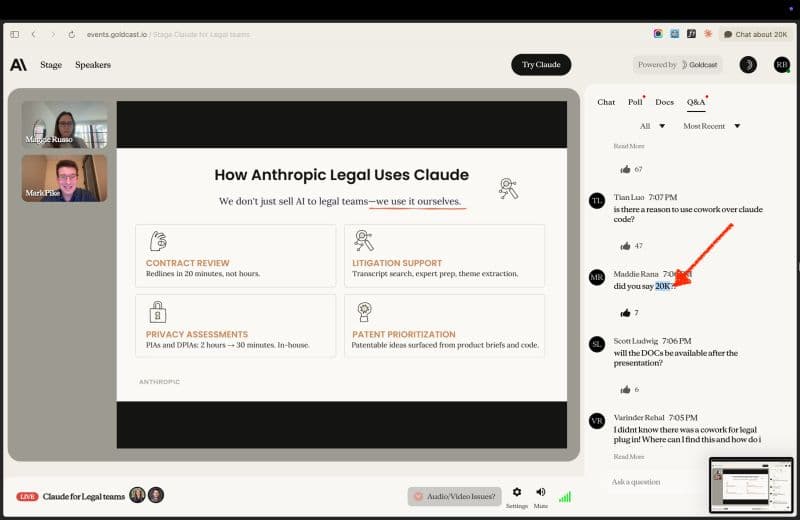 Actors - ARR - Anthropic Webinar is all about grabbing Attention...but are we paying attention to the real question?