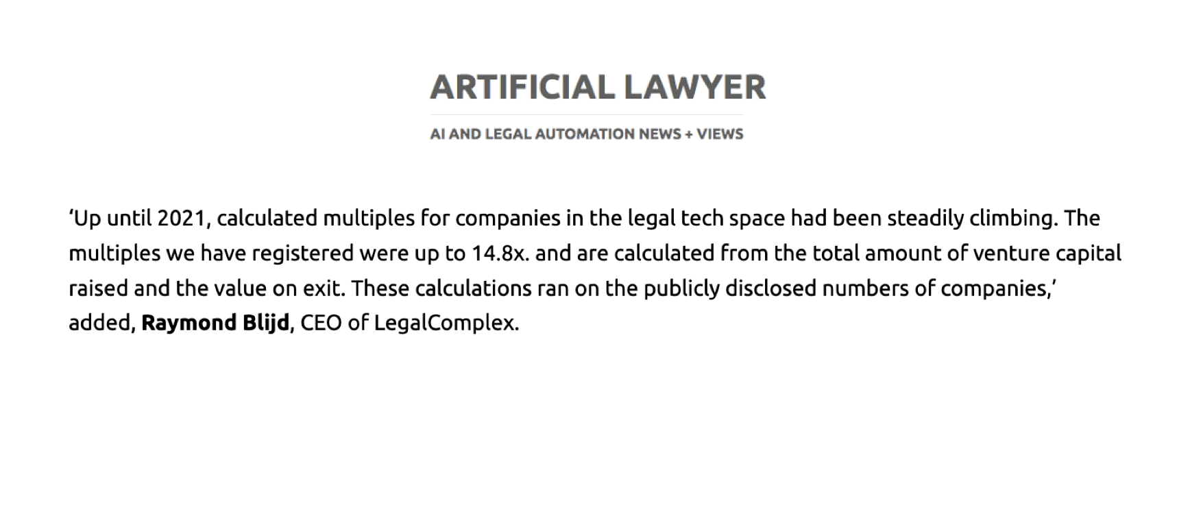 How the Cloud Valuation Collapse Will Impact Legal Tech