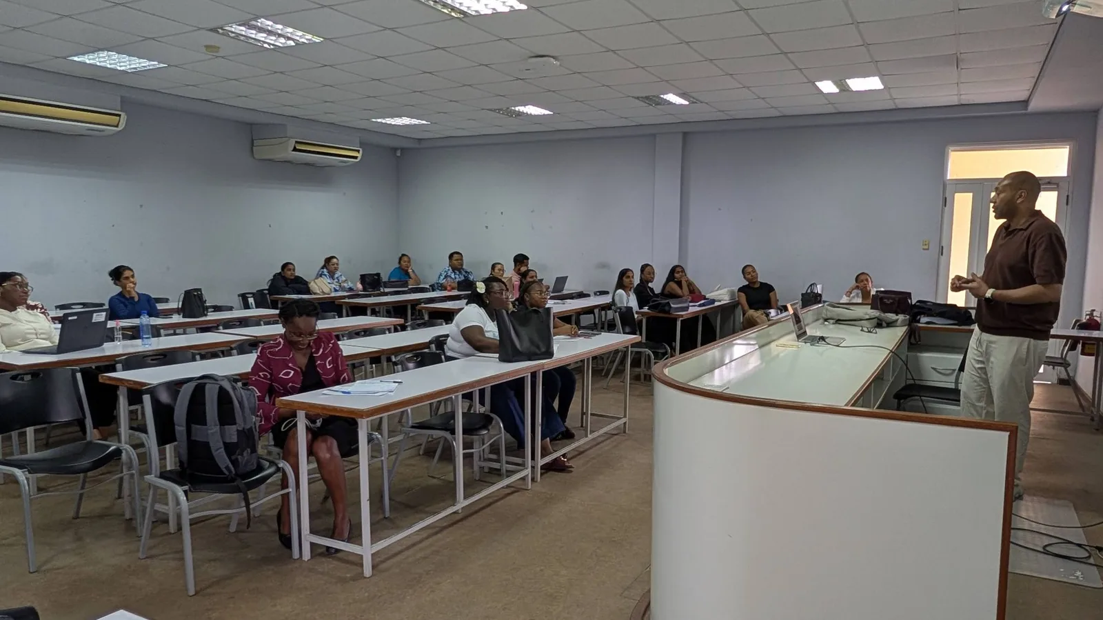 Spoke at Anton de Kom Universiteit van Suriname �� about AI Cyber Security Law...and Mythos